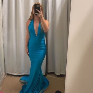 Light Blue Jessica Angel Prom Dress